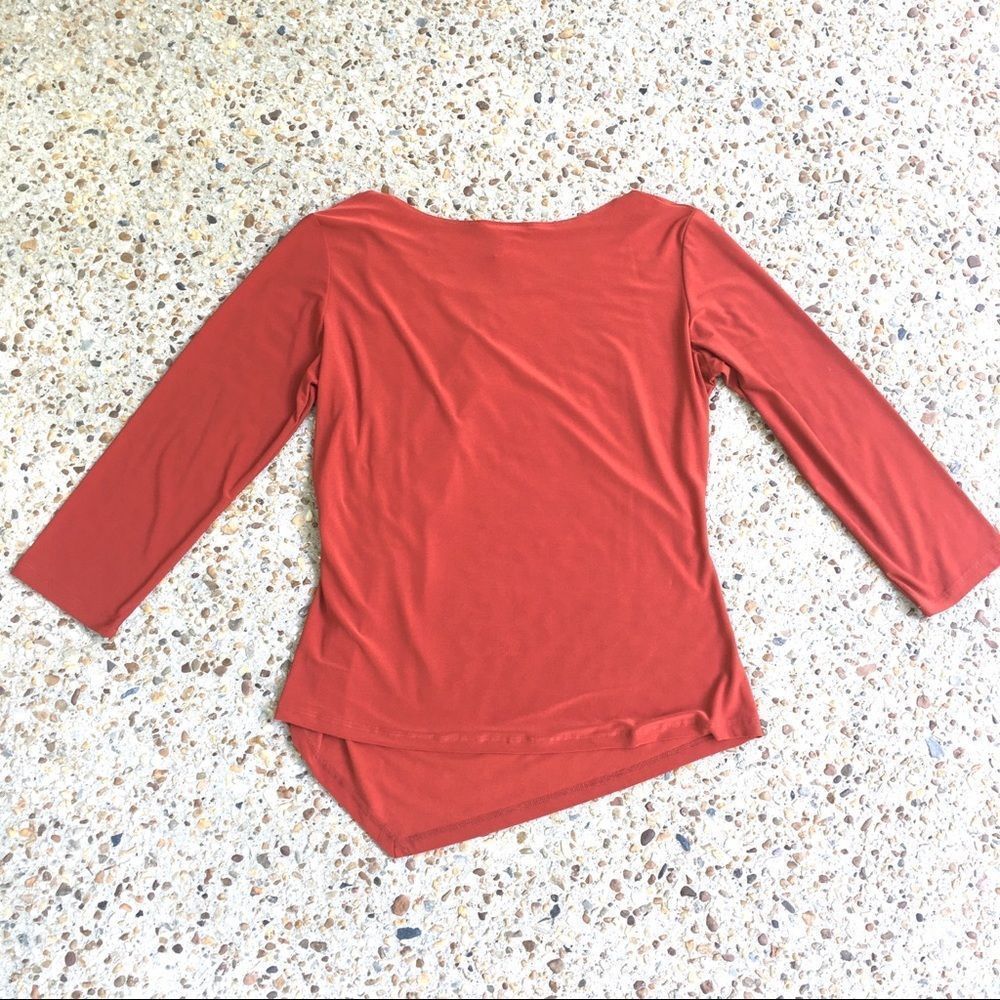 Bleeker & Mcdougal Rust Asymmetrical Cinched Hem … - image 7